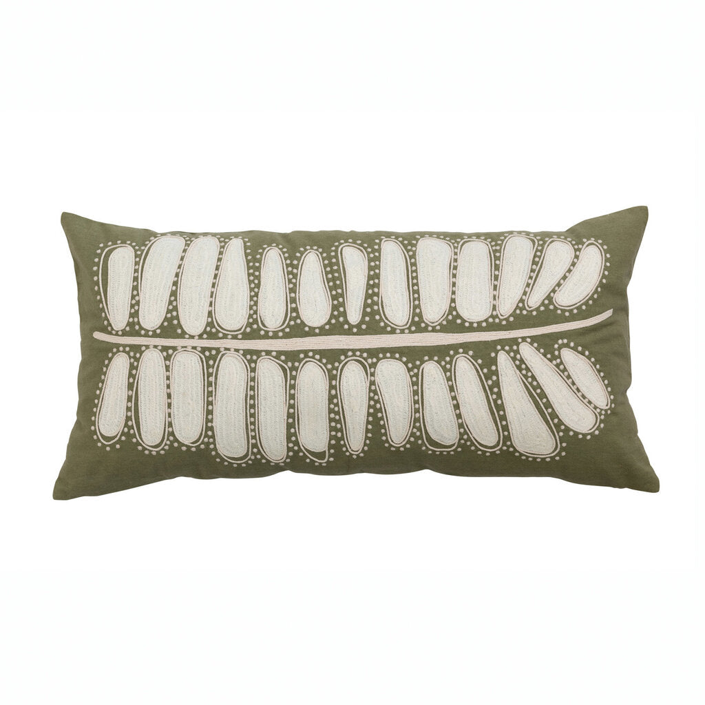 EMBROIDERED LUMBAR PILLOW