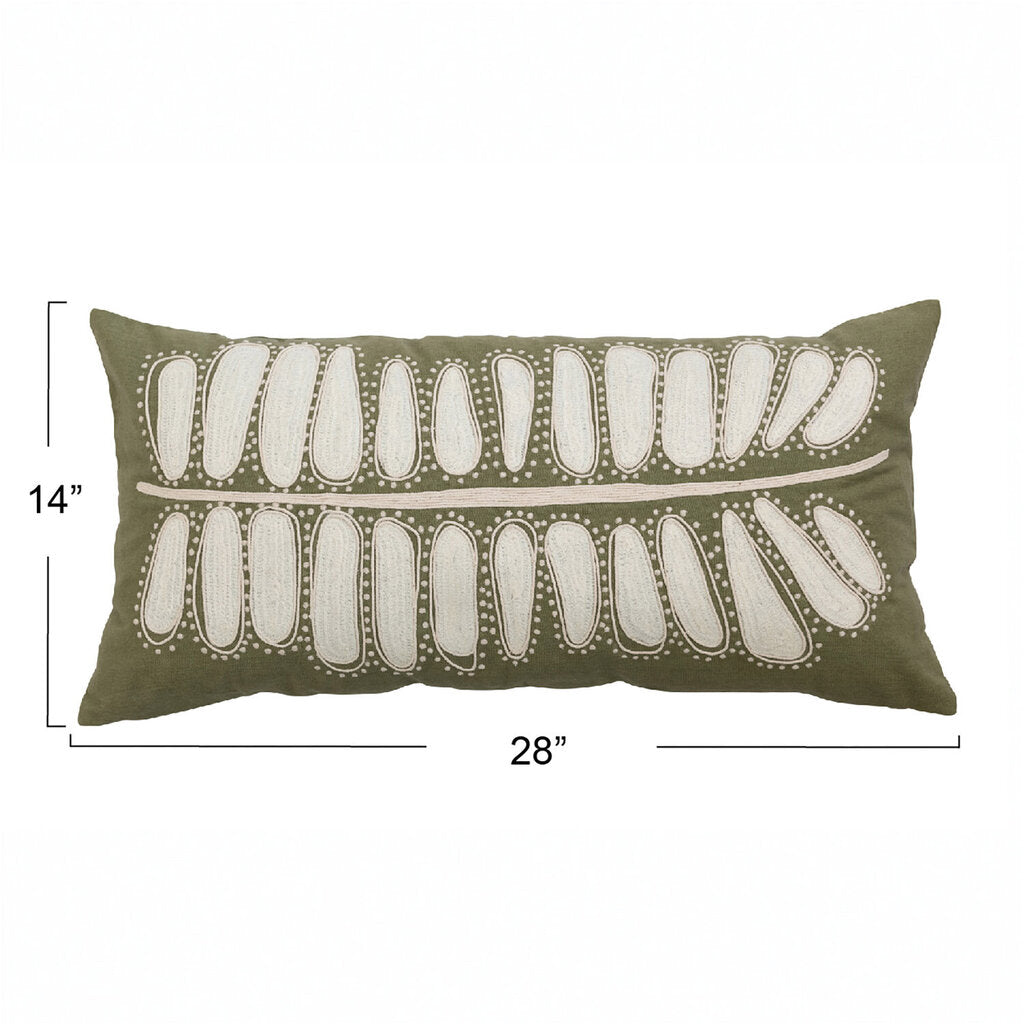 EMBROIDERED LUMBAR PILLOW