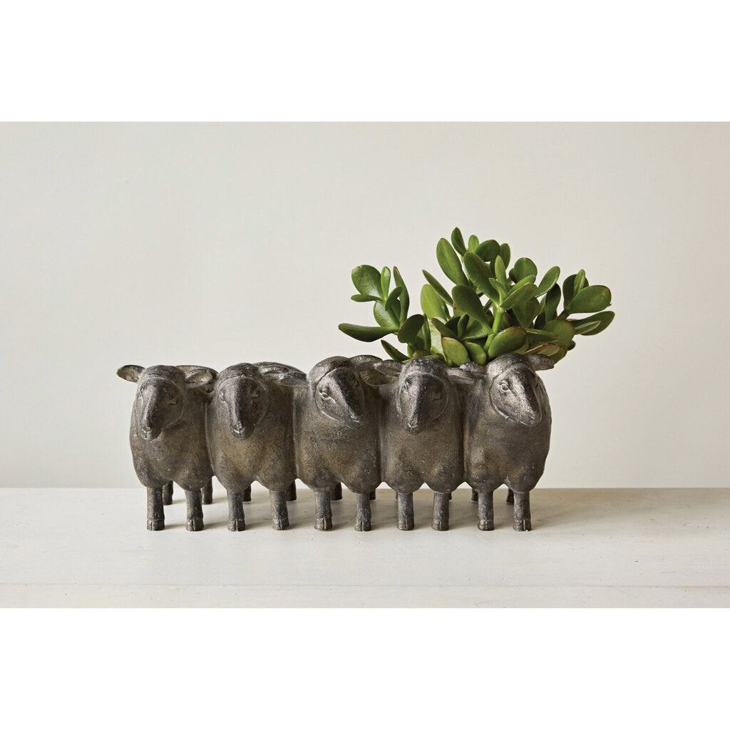 DISTRESSED SHEEP PLANTER