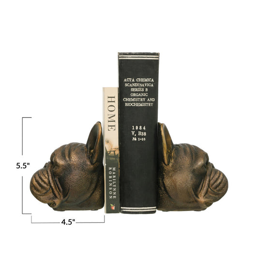 FRENCH BULLDOG BOOKENDS