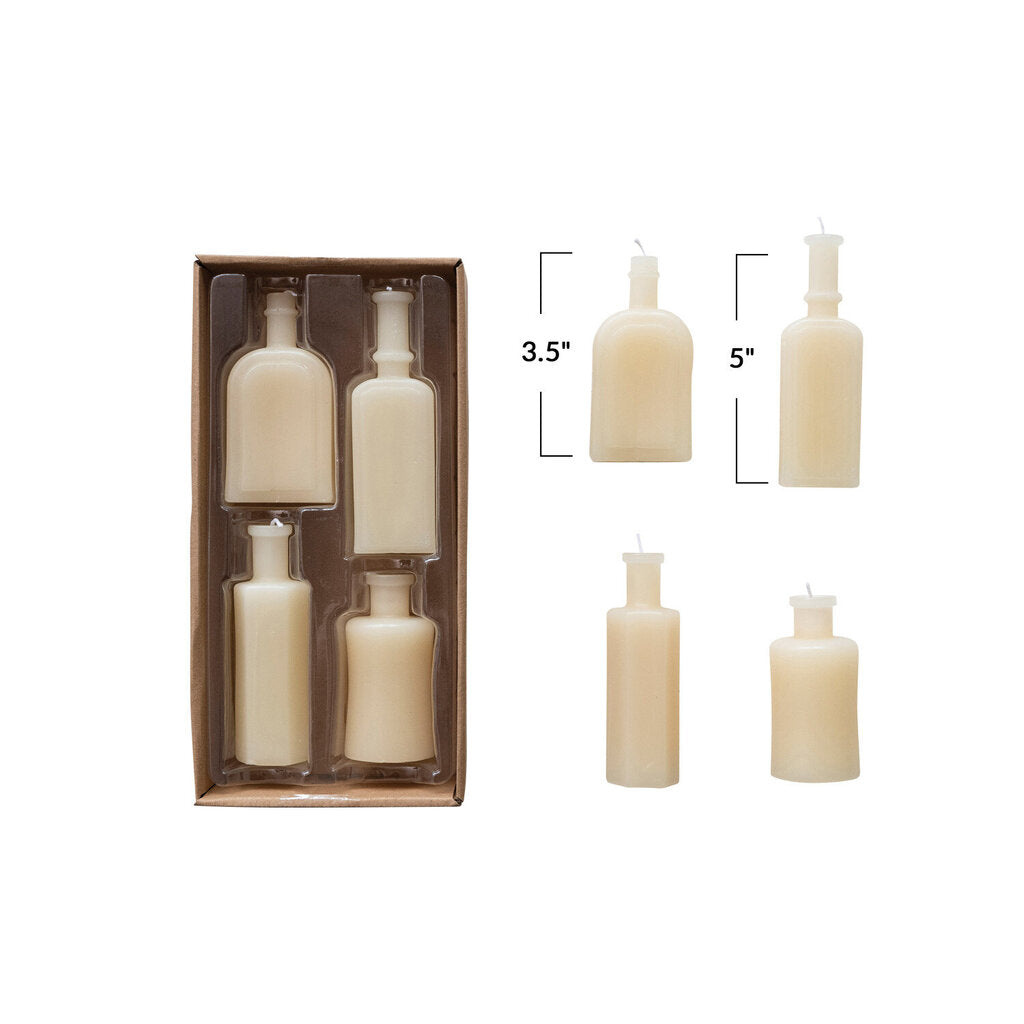 VINTAGE BOTTLE SHAPED CANDLES