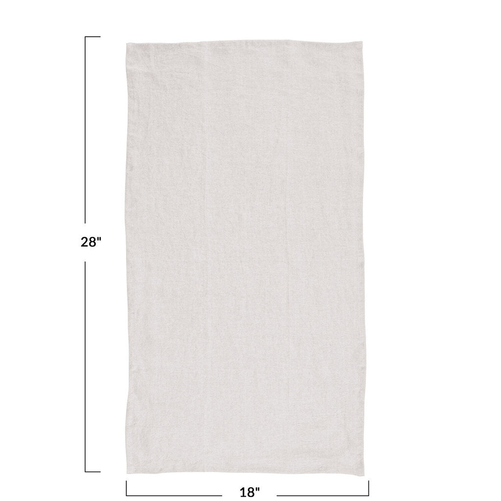 STONEWASHED LINEN TEA TOWEL