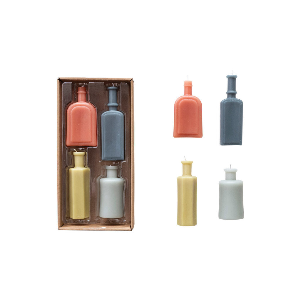 VINTAGE BOTTLE SHAPED CANDLES