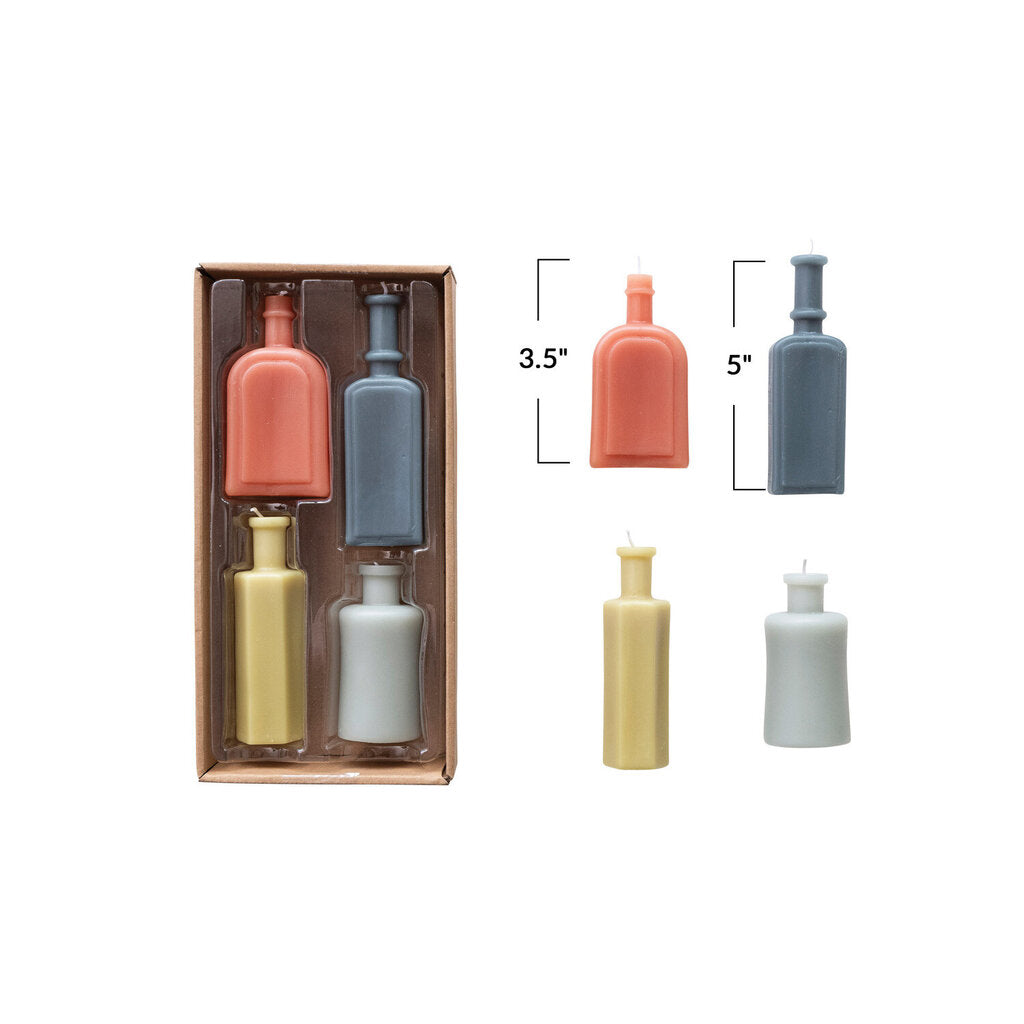 VINTAGE BOTTLE SHAPED CANDLES