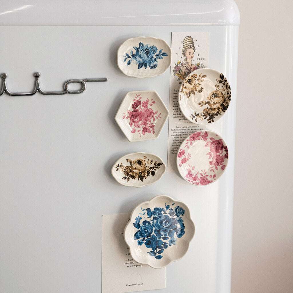 STONEWARE PLATE SHAPED MAGNET