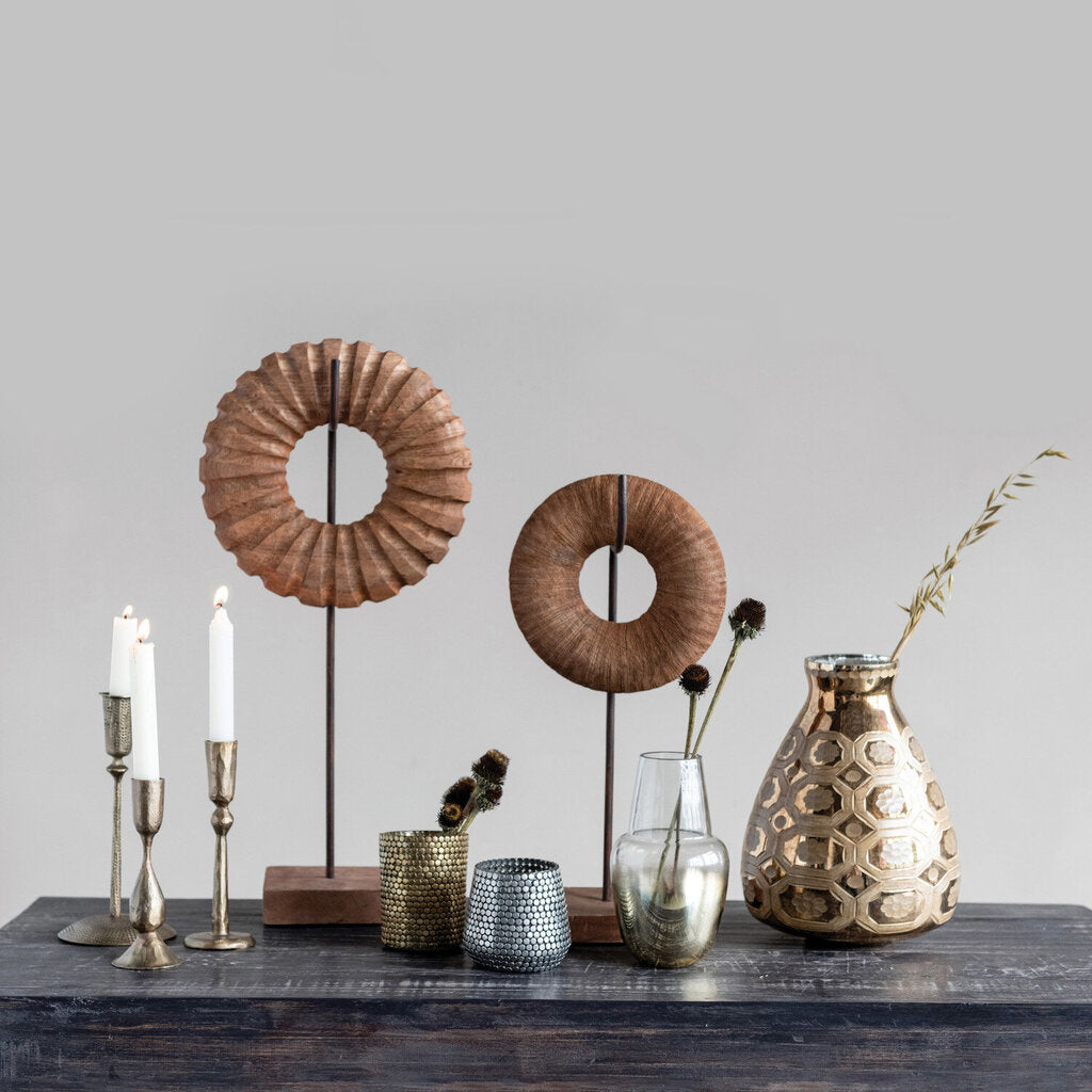 HAND-FORGED METAL TAPER HOLDER