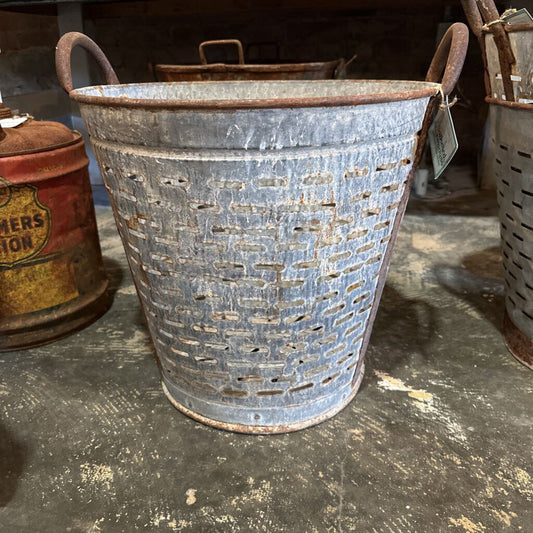 VINTAGE OLIVE BUCKET