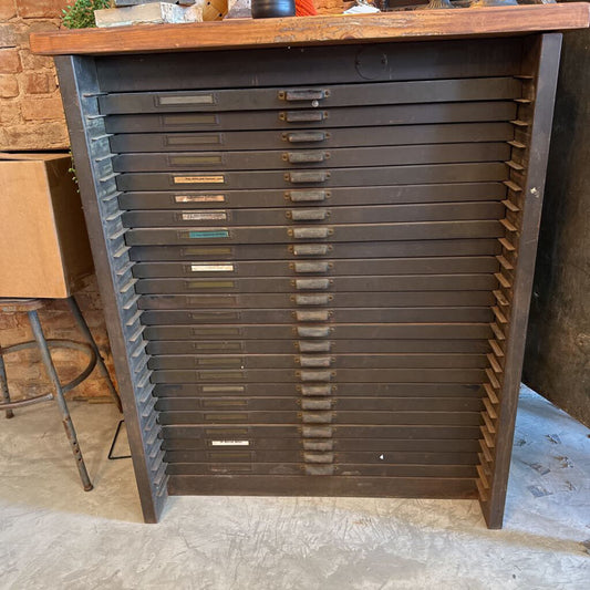 VINTAGE PRINTERS CABINET