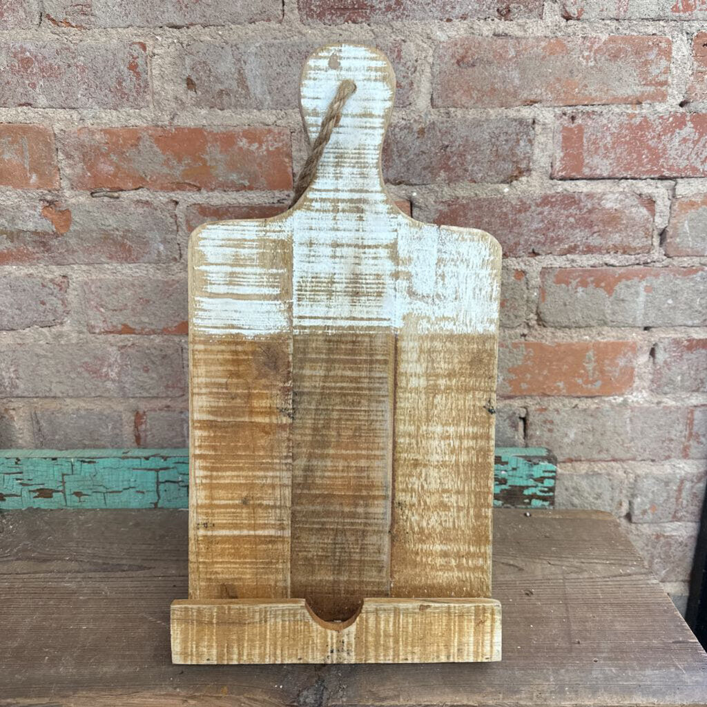 WOOD TABLET/BOOK HOLDER