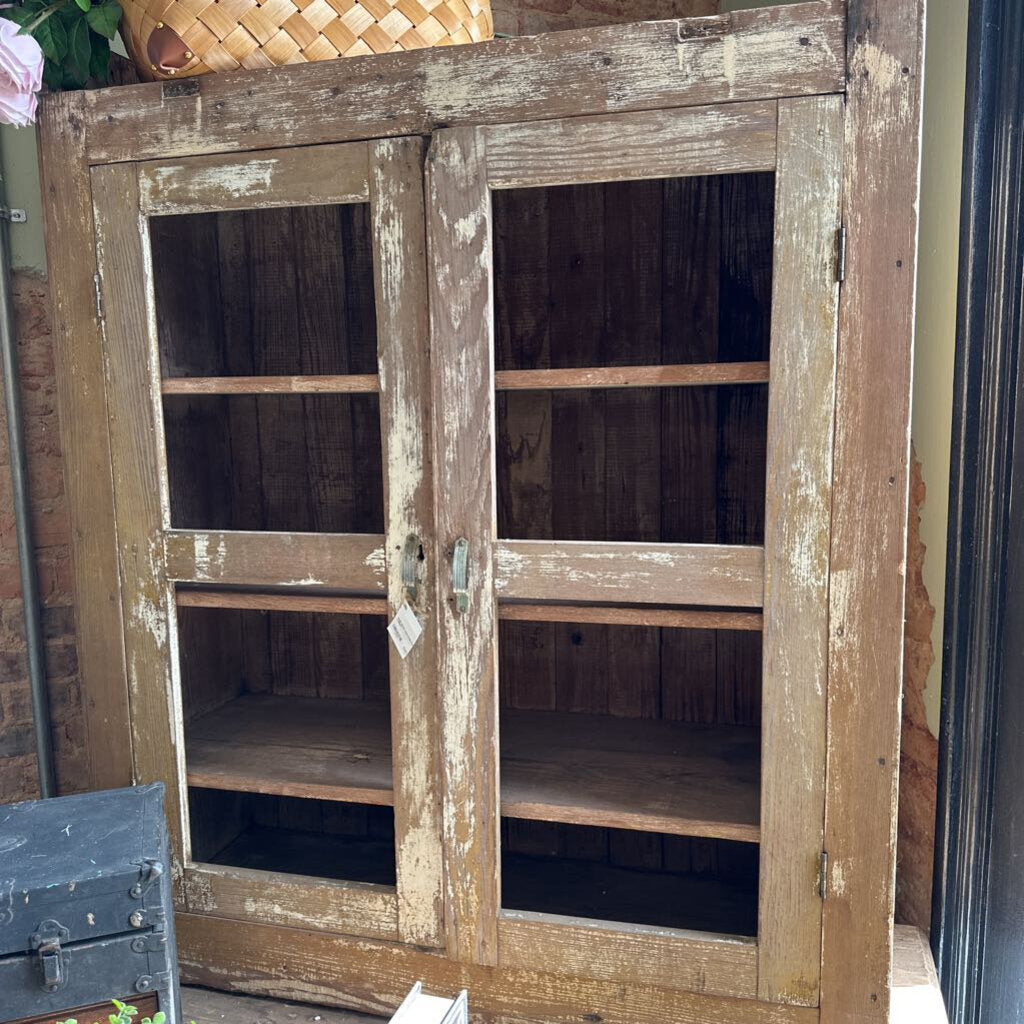 OPEN DOOR WOOD CABINET