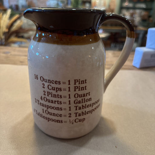 STONEWARE MEASURING PITCHER