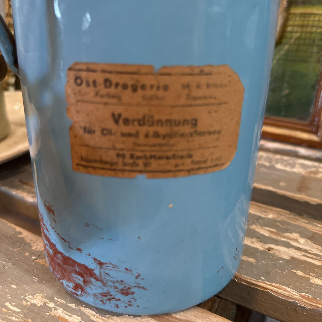 ENAMEL OIL CAN FROM GERMANY