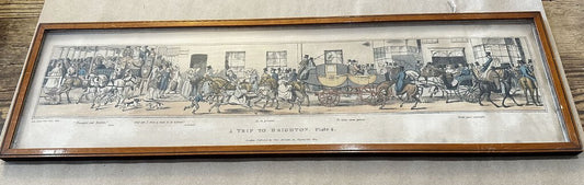 ENGLISH ENGRAVING "A TRIP TO BRIGHTON" PLATES