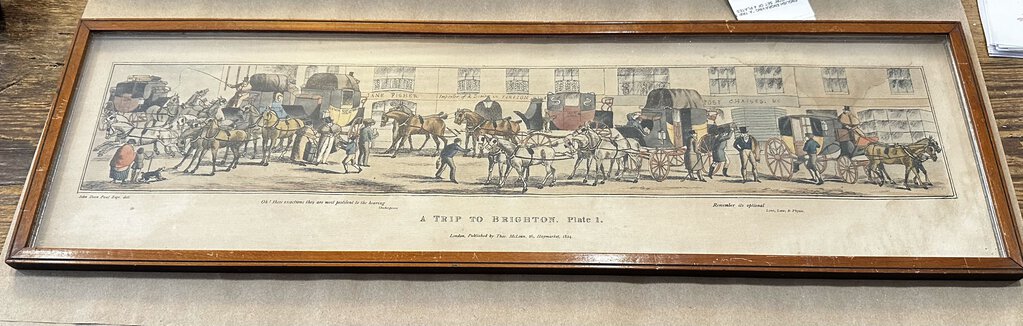 ENGLISH ENGRAVING "A TRIP TO BRIGHTON" PLATES