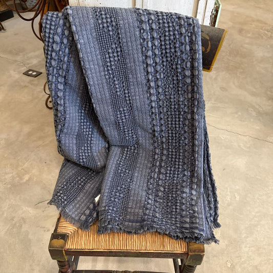 HEATHERED WAFFLE WEAVE THROW