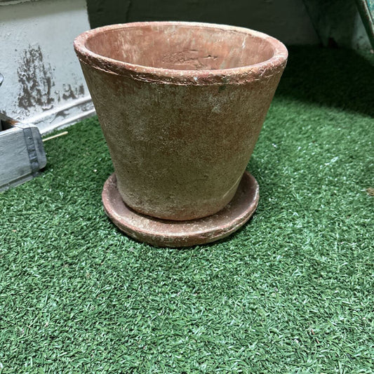 CEMENT PLANTER WITH SAUCER