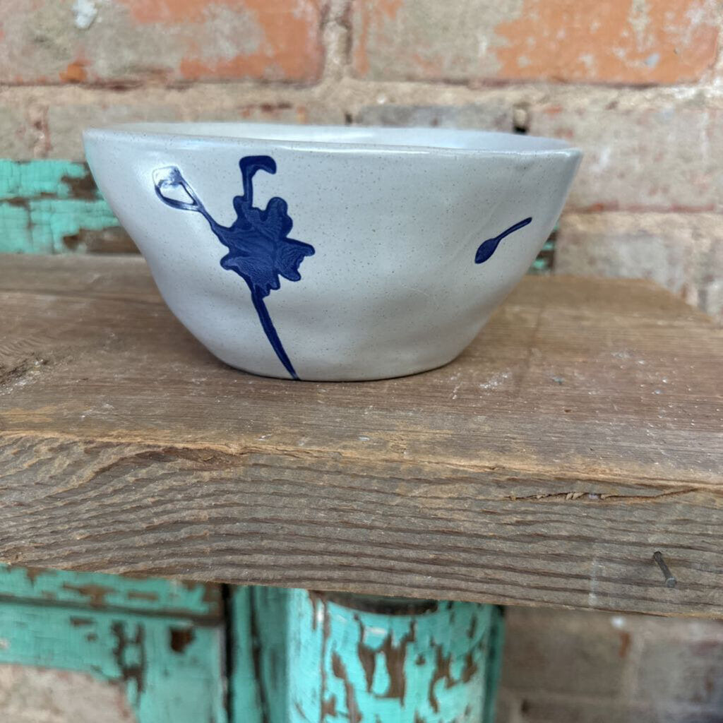 STONEWARE BOWL WITH BOTANICALS