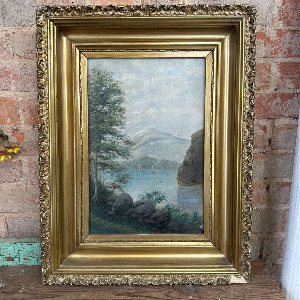 OIL OF HUDSON RIVER IN NY 19TH CENTURY