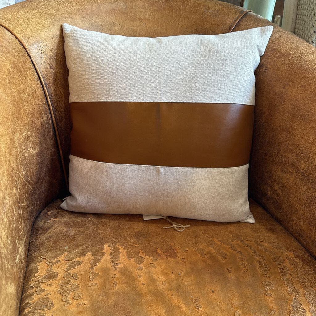 VEGAN LEATHER PILLOW