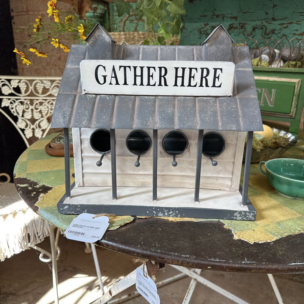 GATHER HERE BIRDHOUSE