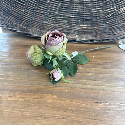 STEM OF DUSTY PINK ROSES