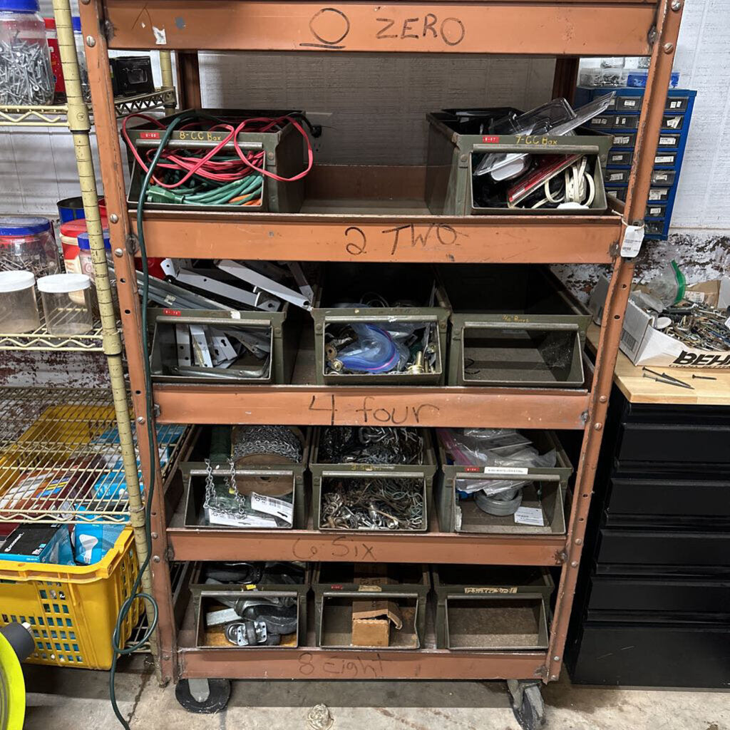 DOUBLE SIDED PARTS STORAGE RACK