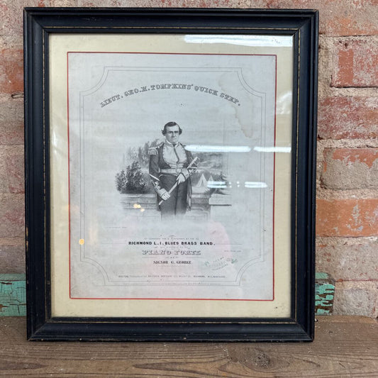 FRAMED MILITARY BAND CERTIFICATE