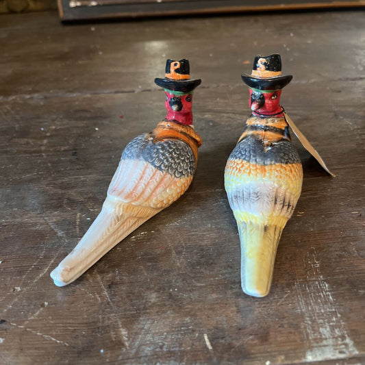 DOLOMITE TURKEY SALT & PEPPER SHAKERS