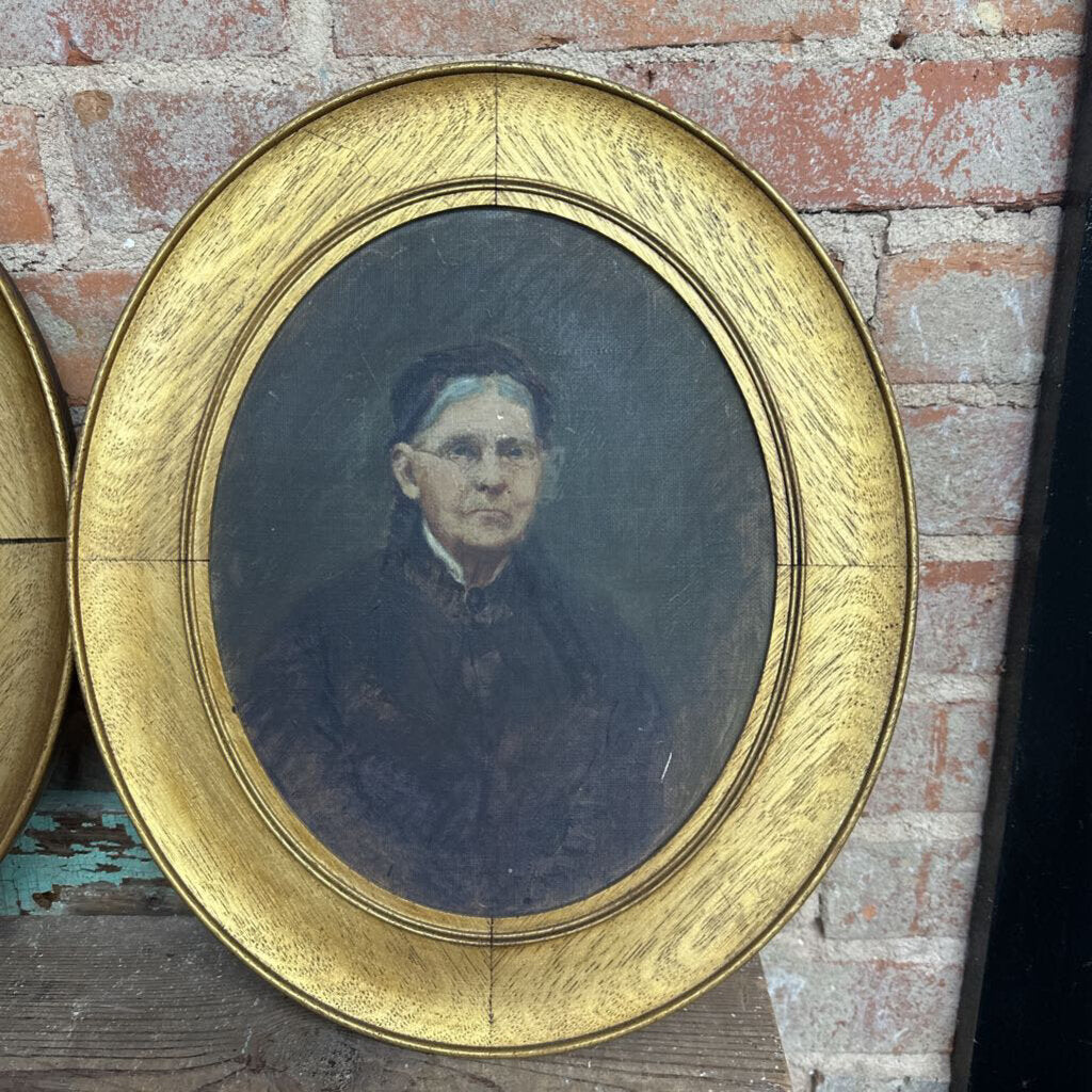 PAIR 19TH CENTURY PORTRAITS FROM ALMA, NEBRASKA