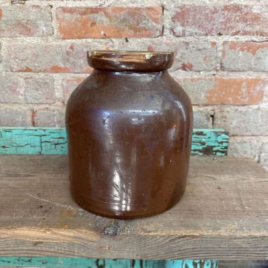 STONEWARE HONEYCOMB JAR WITHOUT LID