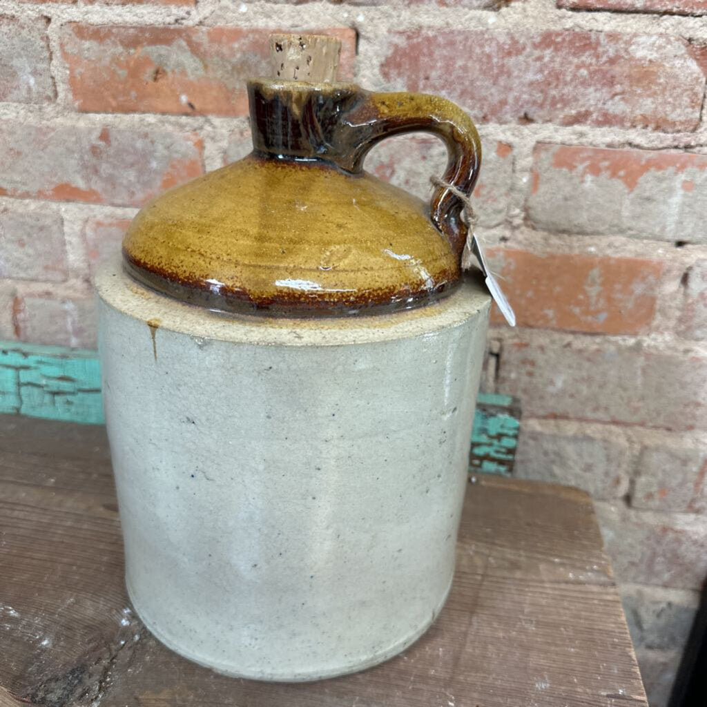 TWO TONE STONEWARE JUG