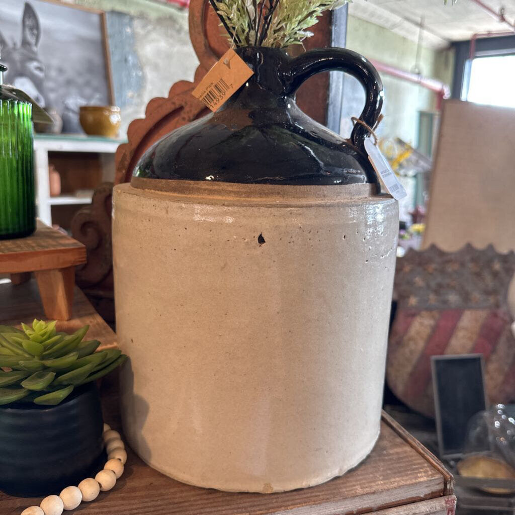 STONEWARE WHISKEY JUG