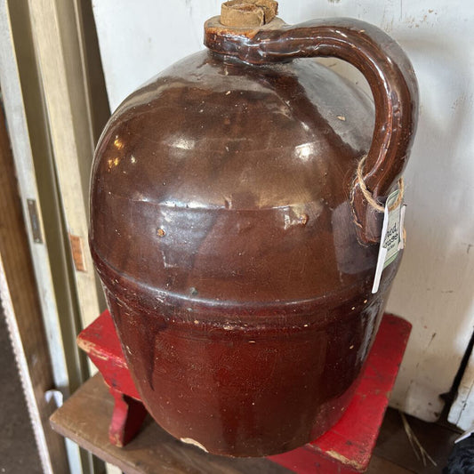 HONEYCOMB STONEWARE JUG WITH CORK