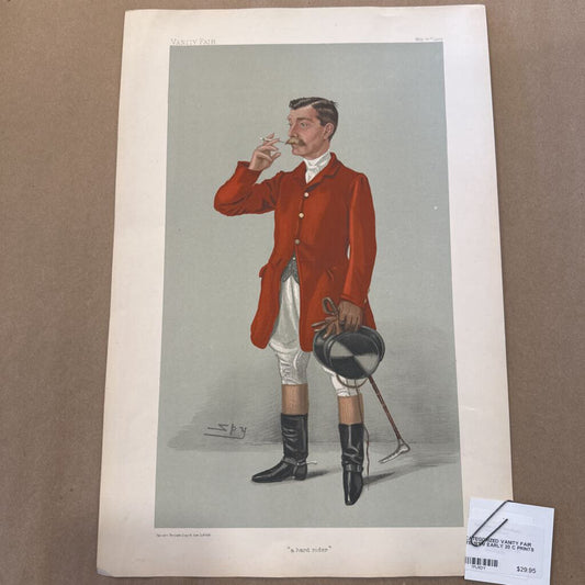 VANITY FAIR LATE 19TH/ EARLY 20 C PRINT