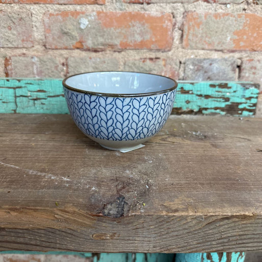 STONEWARE INDIGO BOWL