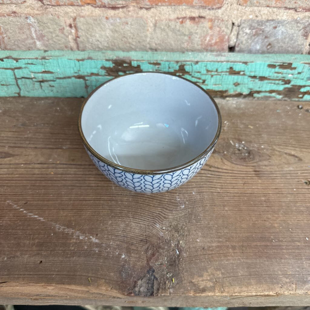 STONEWARE INDIGO BOWL