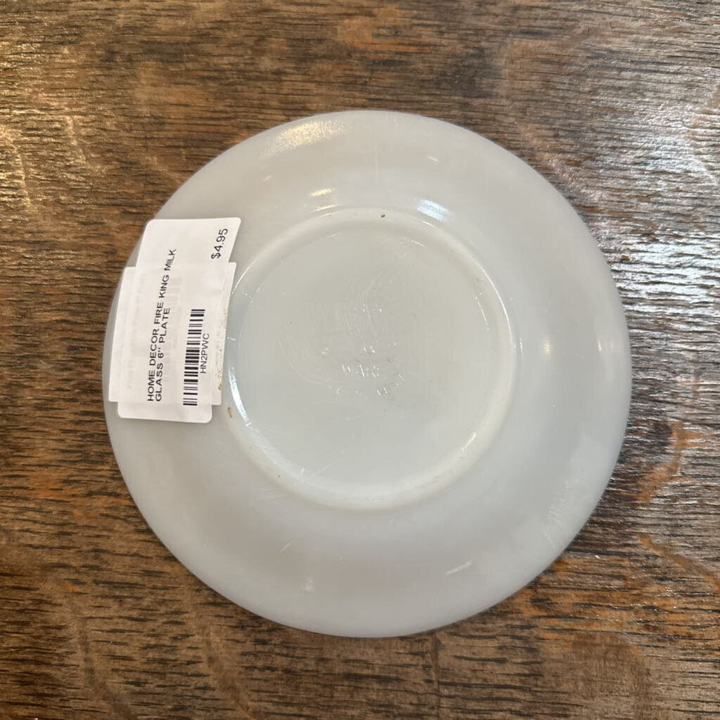 FIRE KING MILK GLASS PLATE