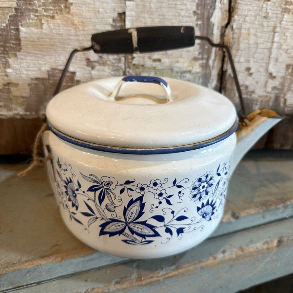 ENAMEL TEA POT