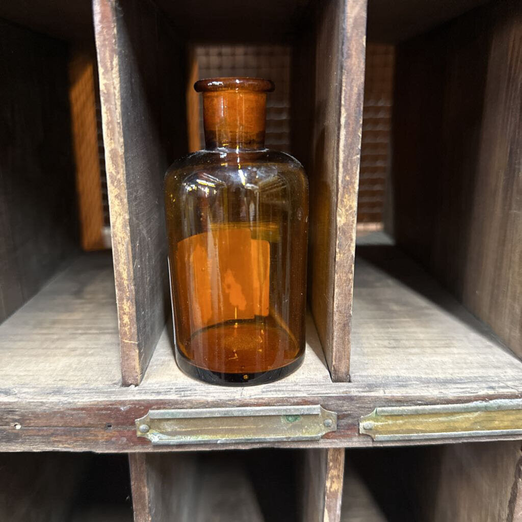 VINTAGE AMBER BOTTLE