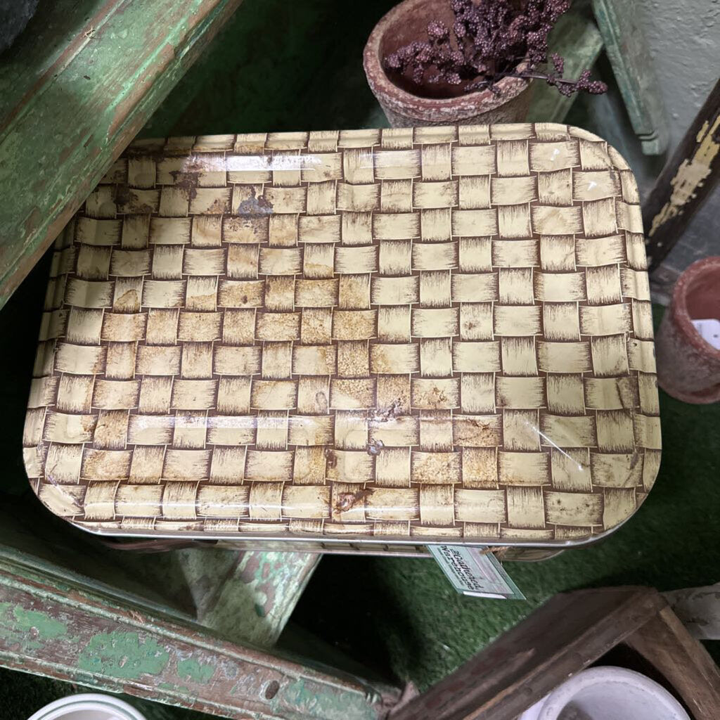 BASKET WEAVE TIN 50'S