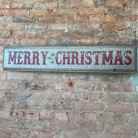 METAL MERRY CHRISTMAS WALL DECOR