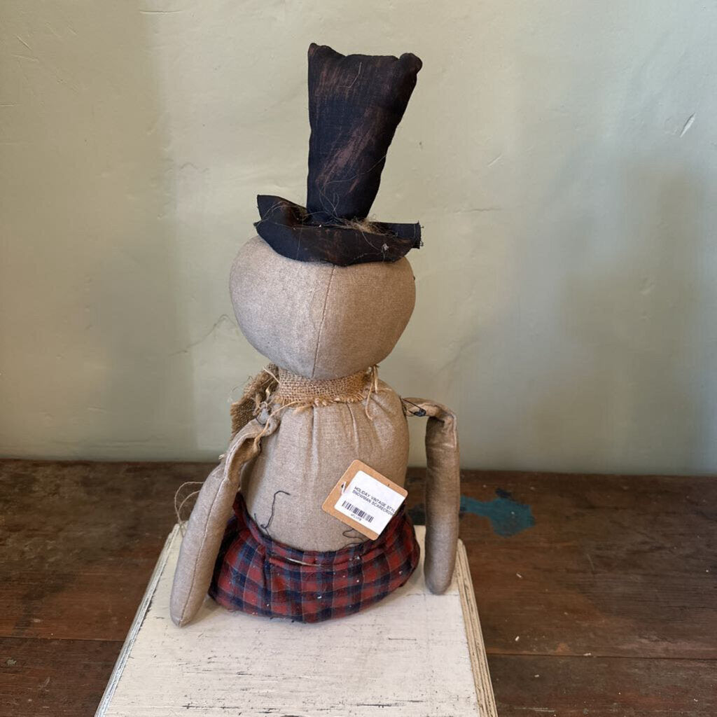 VINTAGE STYLE SNOWMAN SCARECROW