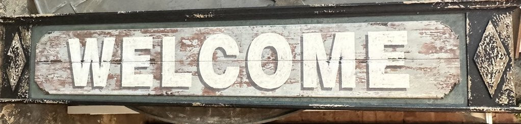 WELCOME WOOD SIGN