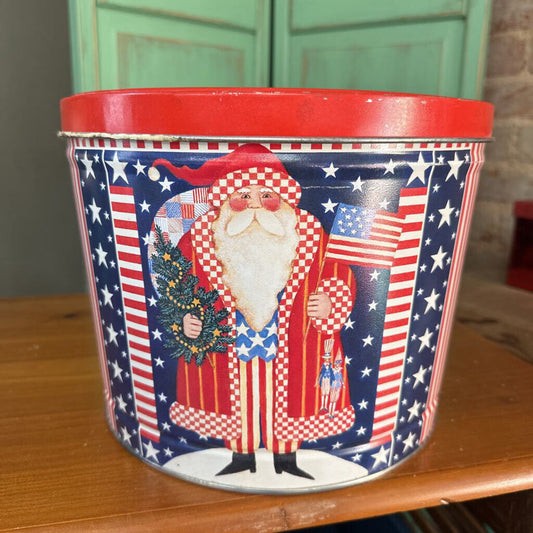 CHRISTMAS POPCORN TIN