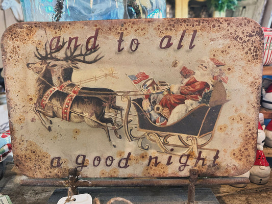 AND TO ALL A GOOD NIGHT SIGN