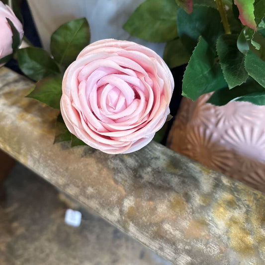 REAL TOUCH CABBAGE ROSE