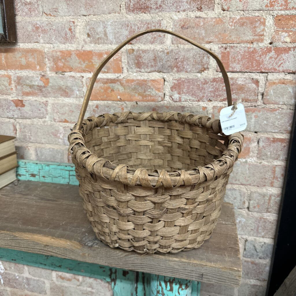 OAK HANDLE BASKET