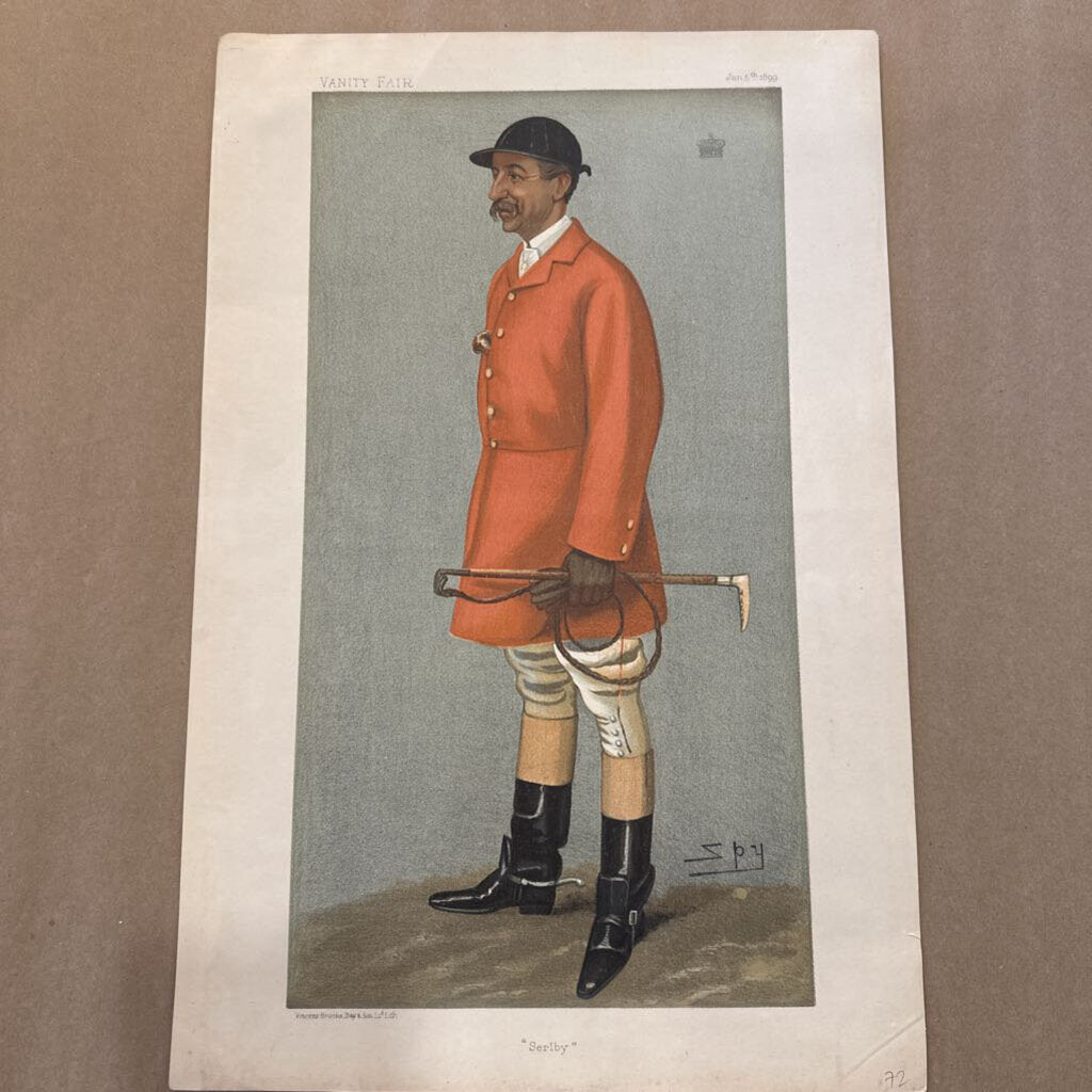 VANITY FAIR LATE 19TH/ EARLY 20 C PRINT