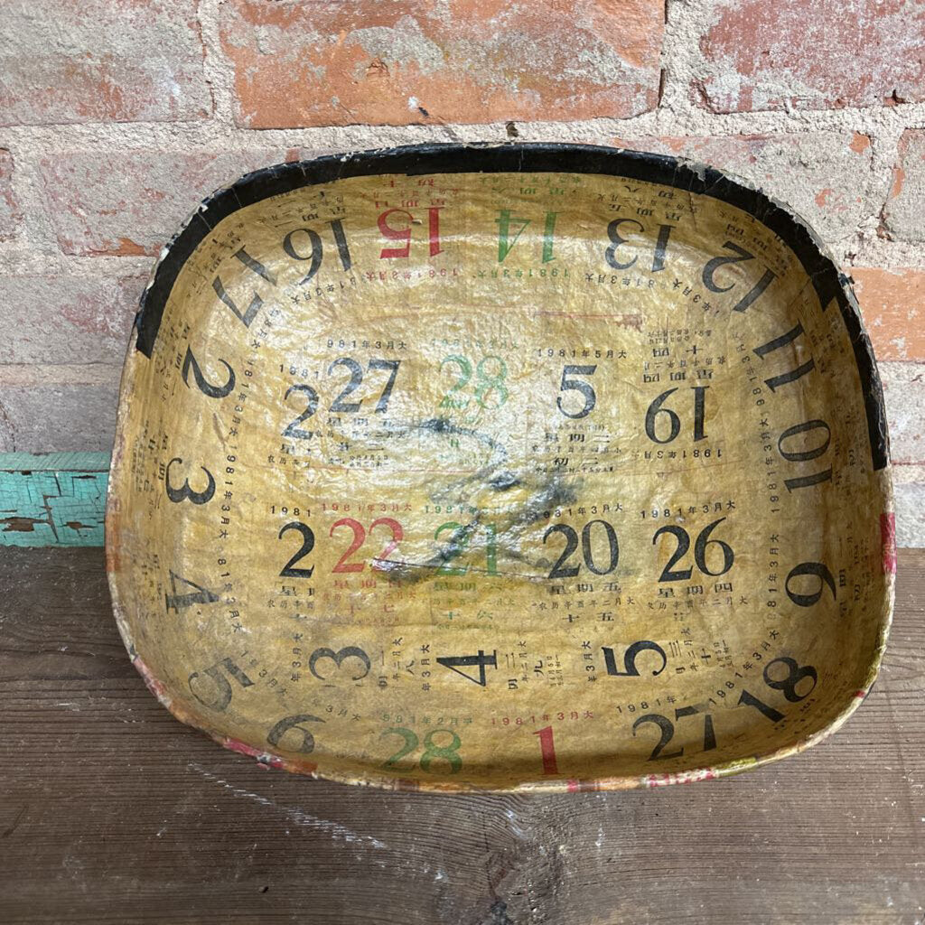 HANDMADE PAPER MACHE BOWL