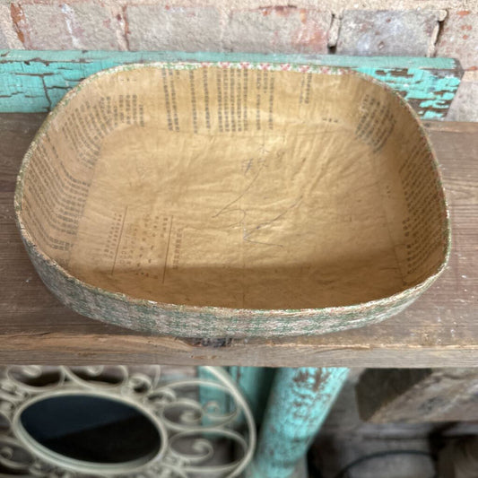 HANDMADE PAPER MACHE BOWL